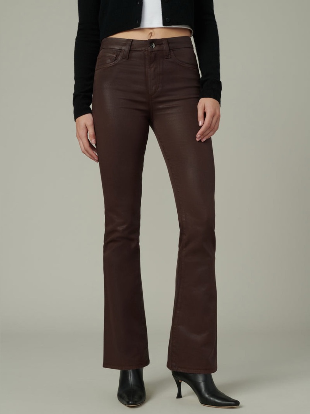 Joe’s Women’s Jeans Hi Honey Coated High-Rise Bootcut Jeans Brown 26 NWT